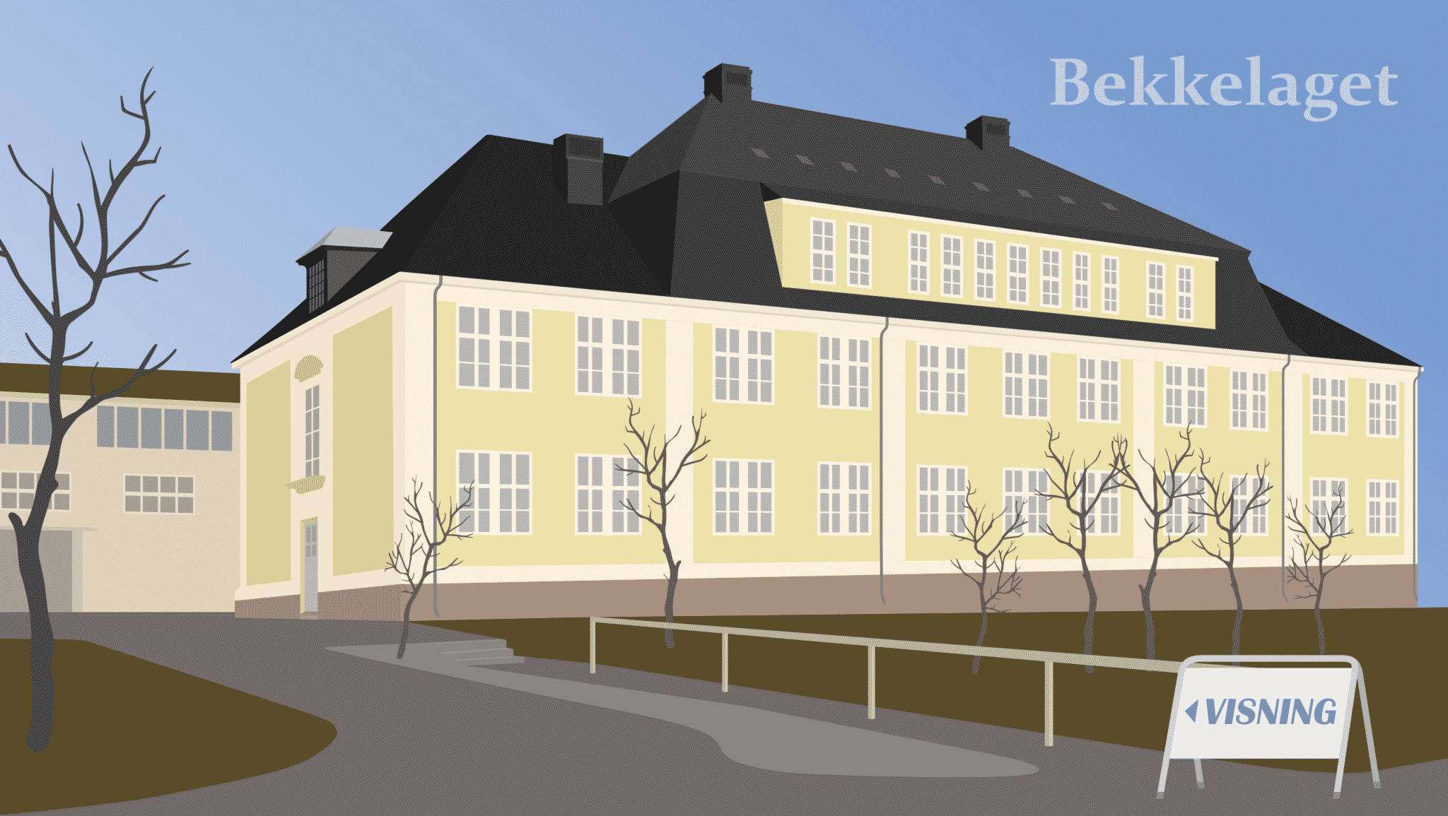 Illustrasjon av bolig, brukt i artikkel om å velge beste eiendomsmegler på Bekkelaget.